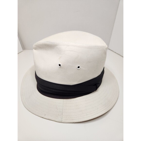 Bee Hats Fedora Men's M‎ White Custom Made In USA - Picture 2 of 7